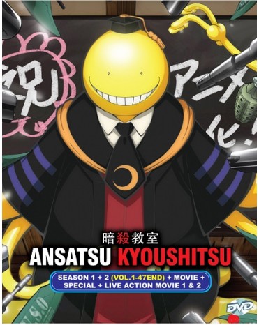 ANSATSU KYOUSHITSU SEA 1 + 2 (VOL.1-47END) + MOVIE + SP + LIVE MOVIE 1 & 2  